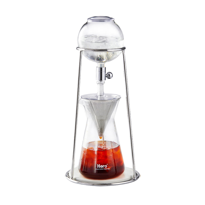 Dingyuan Mini Ice Drip Coffee Maker: 2-4cups Silver