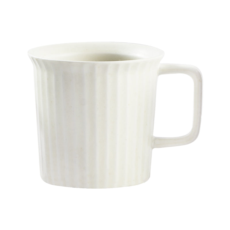 Rib Mug 240ml: Baysalt White