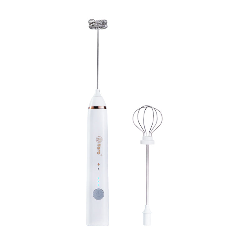 zeroHero Genimi Multi-Function Milk Frother: White