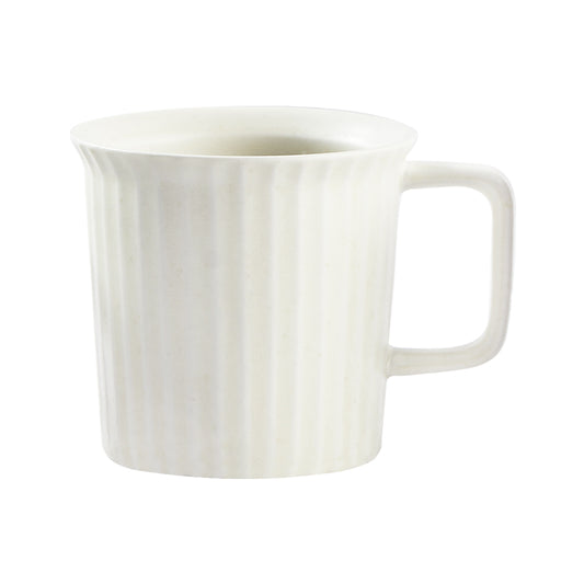 Rib Mug 240ml: Baysalt White